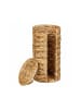 relaxdays Toilettenpapier Aufbewahrung in Natur - (H)34 x Ø 18 cm