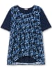 sheego Blusenshirt in marine-gemustert