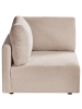 Beliani Sofaelement MESNALI in Beige/Schwarz - (W) 91 x (H) 84 x (L) 91 cm