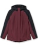 sheego Outdoorjacke in bordeaux-schwarz
