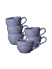 6er Set Espressotassen Beat Color Glaze in Fliederblau 0,11 l