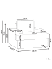 Beliani Sessel ALLA in Beige - (W) 108 x (H) 85 x (L) 103 cm