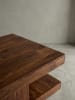 KADIMA DESIGN Couchtisch Massivholz 90x60x40 cm, Wohnzimmertisch braun,