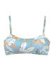 Sunseeker Bustier-Bikini-Top in aquablau-bedruckt