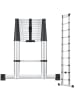 tectake Ausziehleiter 3,85 m, zuverlässige Arretierung, 150 kg Belastbarkeit
