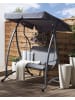 Beliani Gartenschaukel TESERO in Grau - (W) 146 x (H) 165 x (L) 120 cm