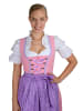 Edelnice Edelnice Midi Dirndl 3-teilig Streublümchen in rosa, weiß, lila