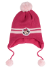 MINNIE MOUSE Disney Minnie Mouse Strickmütze Wintermütze mit Bommel Mütze in pink