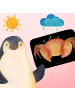 Mr. & Mrs. Panda Badematte Sternzeichen Krebs ohne Spruch in Schwarz