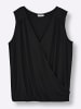 sheego Shirttop in schwarz