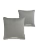 Tom Tailor Zierkissenhülle VELVET SIGNATURE in Grau