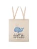Mr. & Mrs. Panda Tote Bag Wal Konfetti mit Spruch in Creme