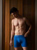 Happy Shorts Retro Boxer Neon in neon lime/blue