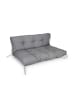 relaxdays 2-tlg. Palettenkissen-Set in Grau
