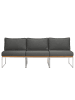 home24 Loungesofa TEAKLINE 3-teilig Kombi B in Anthrazit