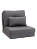 HOMCOM Schlafsessel in Dunkelgrau 80L x 60B x 56H cm