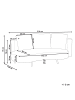 Beliani 4-tlg Gartensofa PARORI in Beige