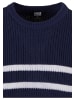 Urban Classics Urban Classics Gestrickter Rundhalsausschnitt in navy/white