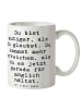Mr. & Mrs. Panda Tasse Spruch Mut und Tapferkeit mit Spruch in Weiß