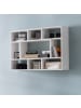 KADIMA DESIGN Wandregal mit 9 Fächern, Melaminharz-Beschichtung, 75x51x16 cm in Weiß