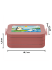 Mr. & Mrs. Panda Snackbox Pinguin Surfer Design ohne Spruch in Rot Pastell