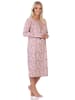 NORMANN Normann Damen Nachthemd fraulich in floralem Design - 88164 in altrose
