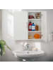relaxdays Badschrank in Weiß - (B)60 x (H)60 x (T)20 cm