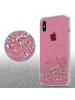 cadorabo Hülle für Apple iPhone XS MAX Glitter in Rosa mit Glitter