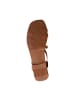 Oh! my Sandals Flache Sandalen aus Leder Braun
