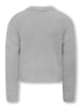 KIDS ONLY Pullover KOGPIUMO GLITTER L/S O-NECK KNT in light grey melange