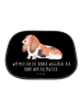 Mr. & Mrs. Panda Sonnenblende Auto Hund Basset Hound mit Spruch in Schwarz