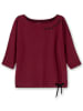 sheego Langarmshirt in weinrot
