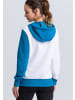 erima 5-C Trainingsjacke mit Kapuze in weiss/oriental blue/colonial blue