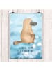 Mr. & Mrs. Panda Poster Schnabeltier Mut mit Spruch in OZeichenanblue