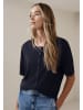 Street One Bluse LTD QR short sleeve cardigan in Shadowed Navy