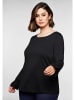 sheego Shirt in schwarz