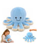 Wisam Plüsch-Oktopus, Kuscheltier mit elastischen Tentakeln, blau, 50 cm