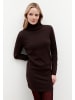 More & More kurzes, feminines Strickkleid in espresso brown
