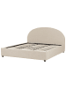 Beliani Doppelbett VAUCLUSE in Beige - (W) 194 x (H) 112 x (L) 214 cm