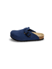 VITAFORM Nubukleder Clogs in royalblau