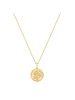 Glanzstücke München Kette Geburtsblume April Gänseblümchen aus Sterling Silber mit Zirkonia in gelbgold