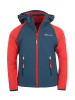 Trollkids Softshell Jacke Zip Off "Rondane" in Hellrot / Blau