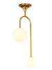 Licht-Erlebnisse Deckenlampe (B)14 x (L)24.5 x (H)64 cm in Gold WeißGold Weiß