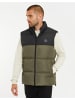 Threadbare Weste THB Jacket Gilet Lethame in Black/Khaki