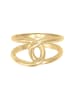 Elli Ring 925 Sterling Silber Knoten in Gold