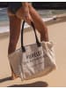 PURELEI Strandtasche Live Aloha Vibes in Beige