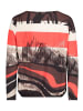 Betty Barclay Casual-Shirt mit Gummizug in Rot/Schwarz