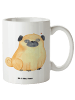Mr. & Mrs. Panda Tasse Mops ohne Spruch in Weiß