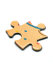 Mr. & Mrs. Panda Puzzle Toast Party Design ohne Spruch in Weiß