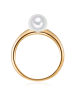 Valero Pearls Ring aus Sterling Silber mit Süßwasser-Zuchtperle in gelbgold